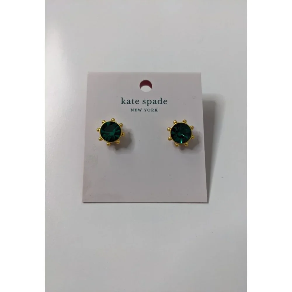 Kate Spade Flying Colors Bezel Stud Earrings